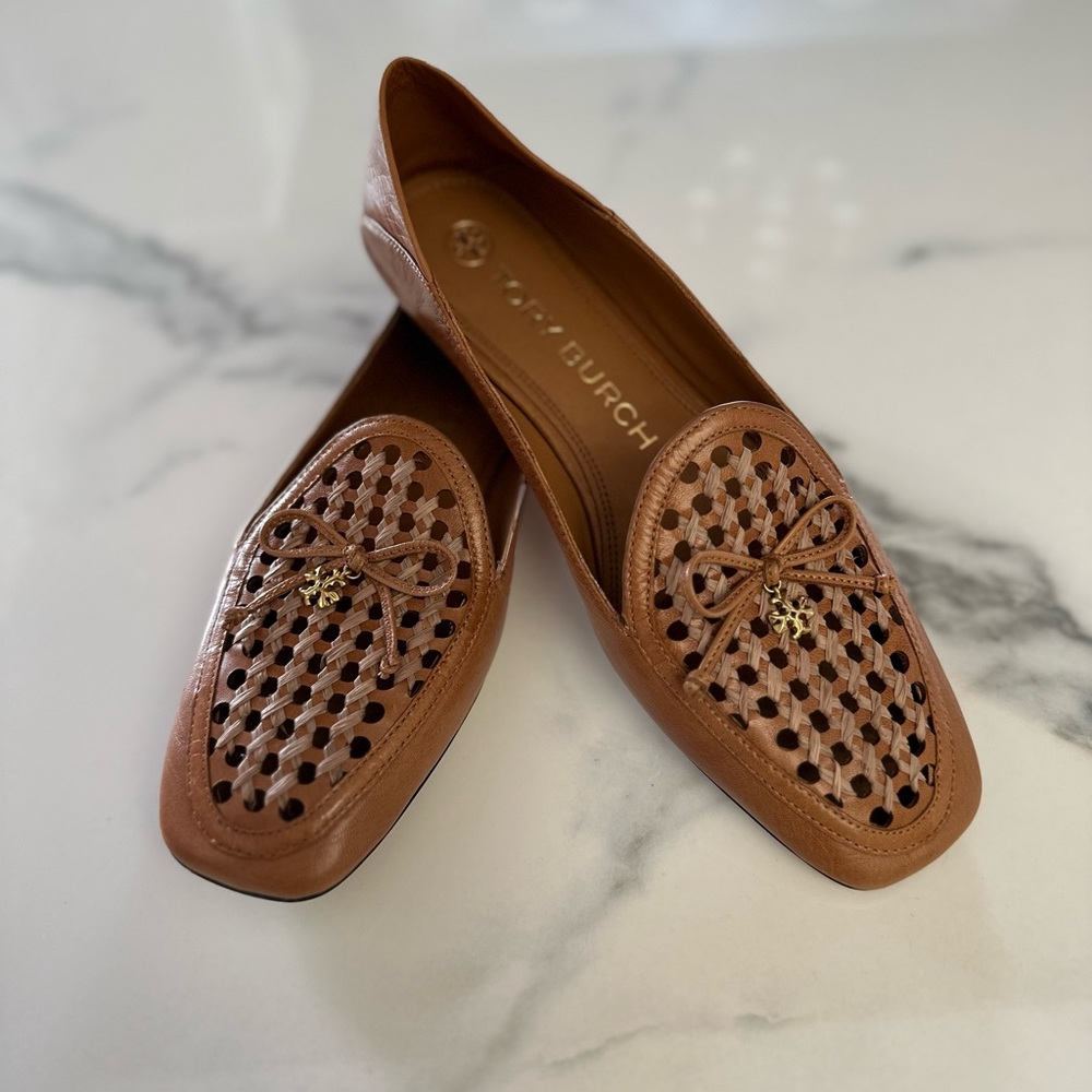 New Tory Burch basket weave loafers.  Size 7.5.
